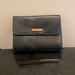 Nine West black leather wallet, like new